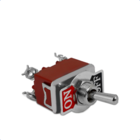 Kit Chave Alavanca 1221b | Liga/desliga | 2 Polos | Parafuso